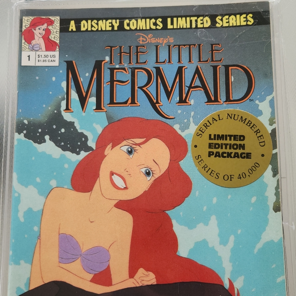 Vintage The Little Mermaid Comic Set, 1992, Unopened